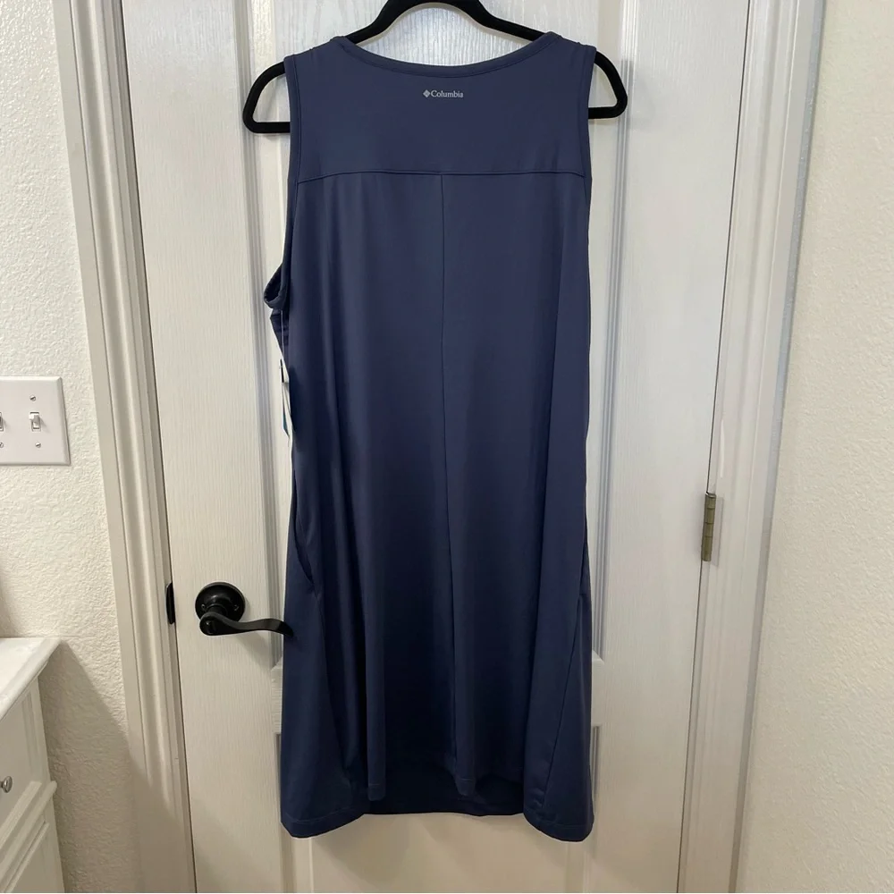 Columbia Deep Blue Sleeveless Midi Dress - Picture 6 of 8